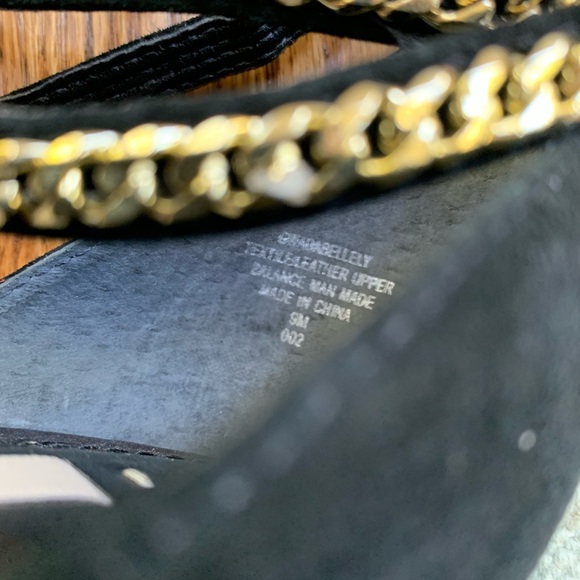 Guess Pointy Toe Suede Lace Chain Stiletto Pumps 9 - Picture 10 of 16